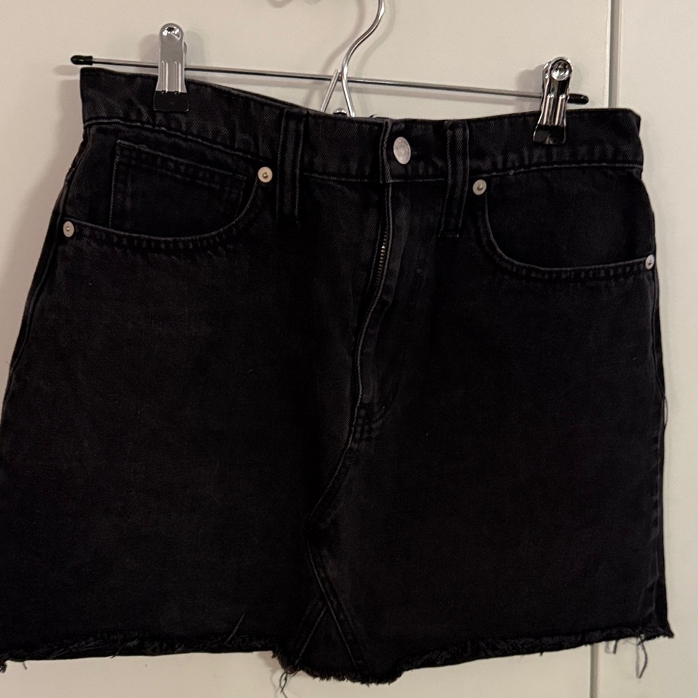 Madewell Black Jean Shorts